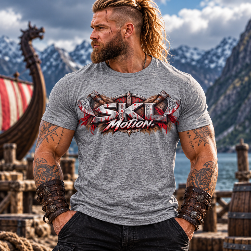Berserker humain au fjord enneigé