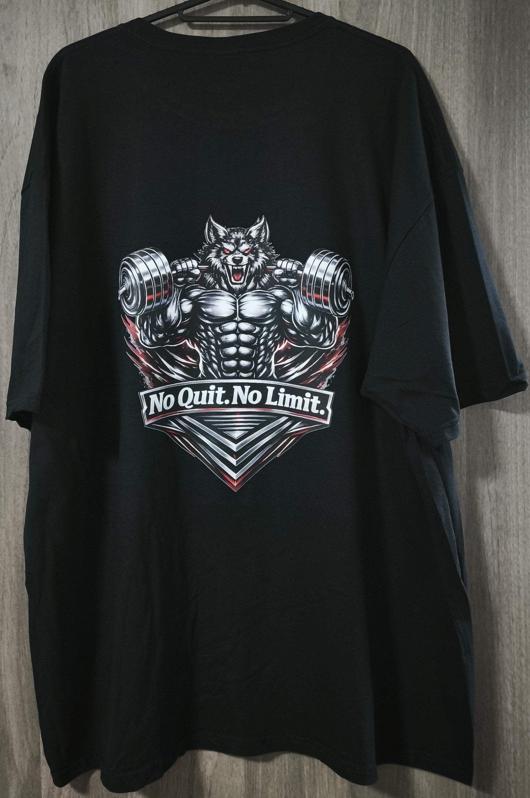 T-Shirt Musculation Homme Femme – No Quit No Limit – SKL Motion Wolverine – Tee Shirt Sport Fitness Gym – Coton Premium