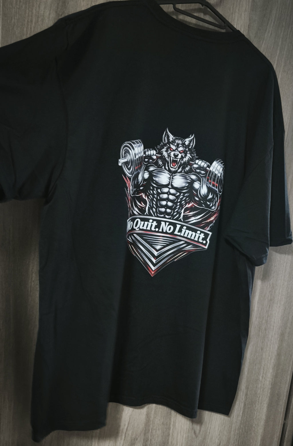 T-Shirt Musculation Homme Femme – No Quit No Limit – SKL Motion Wolverine – Tee Shirt Sport Fitness Gym – Coton Premium