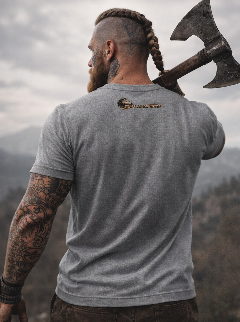 T-shirt Viking Valhalla Awaits Berserker – SKL Motion – Guerrier Nordique