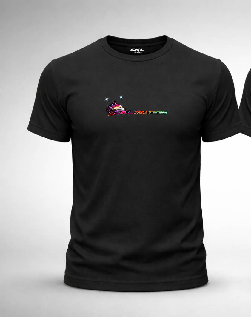 T-shirt Streetwear Neon Fury No Quit No Limit – SKL Motion – Unisexe Noir & Blanc