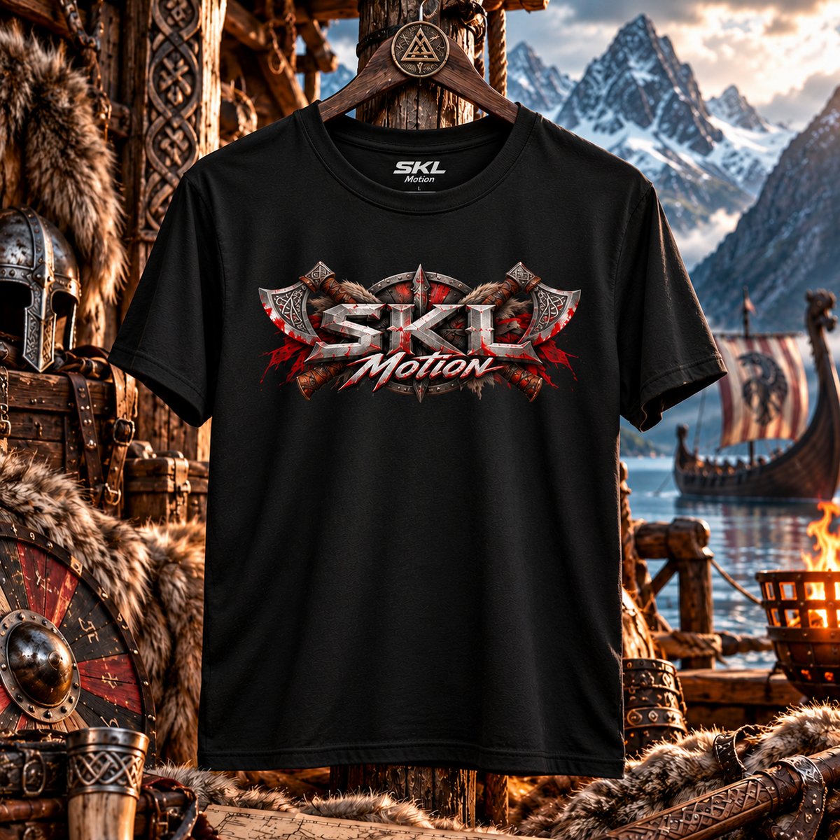 T-shirt Berserker dans un décor nordique