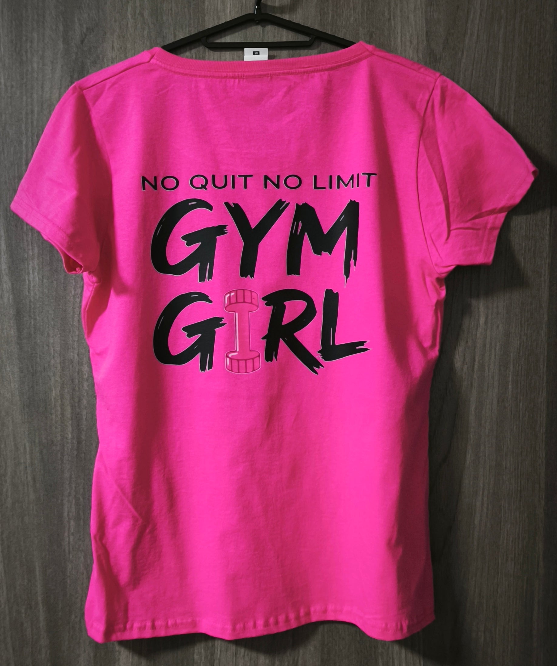 T-shirt Femme Fitness Gym Girl Rose | Motivation Sport SKL Motion | Fruit of the Loom