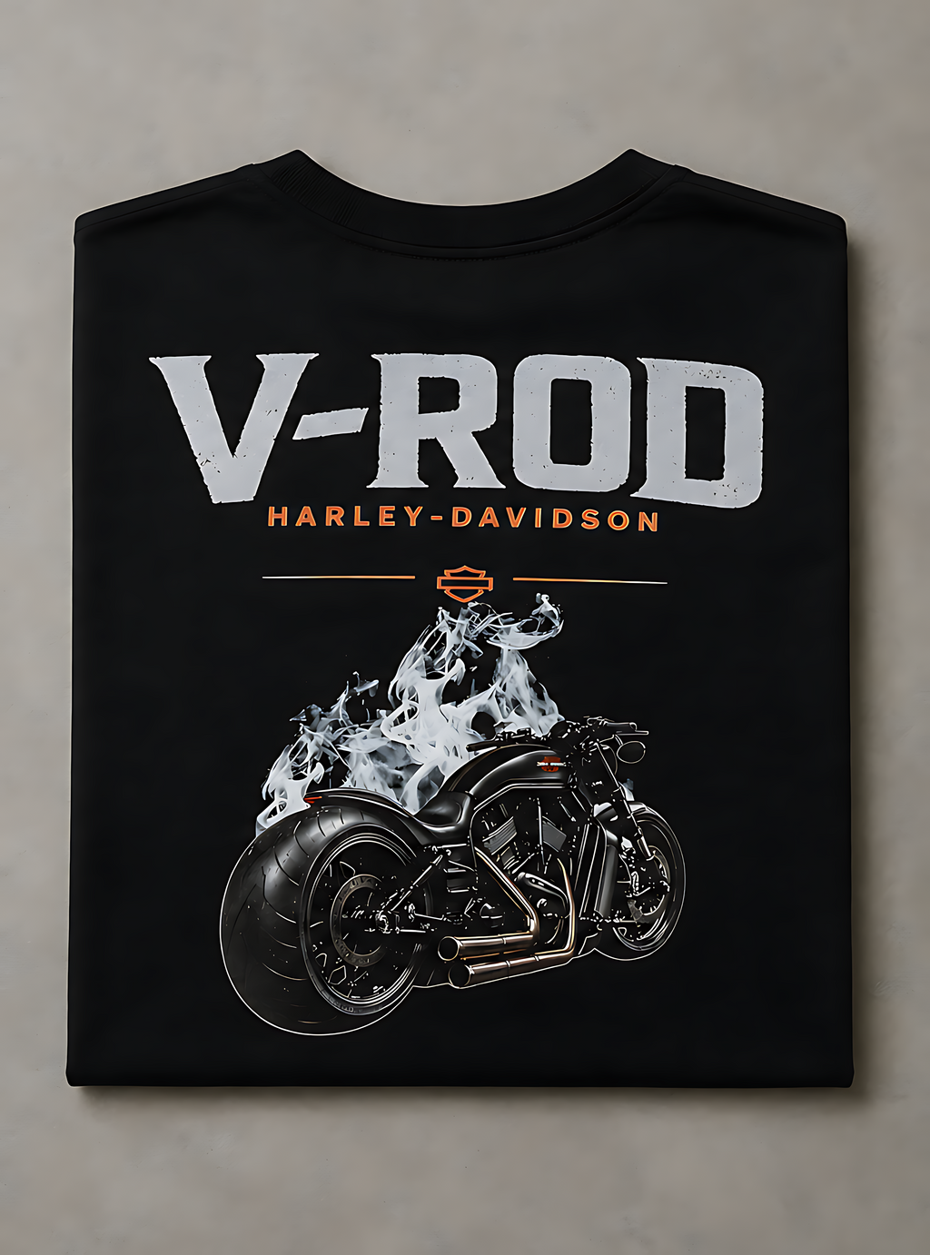 T-Shirt Moto V-Rod Noir | T-Shirt Motard Homme | Impression Avant & Dos XXL | SKL Motion