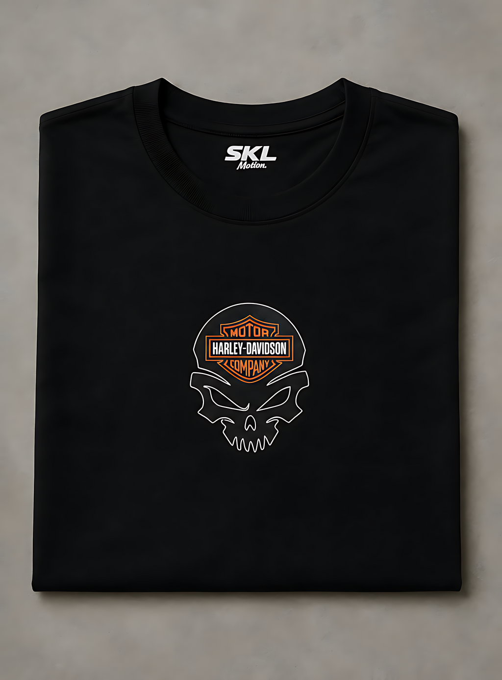 T-Shirt Moto V-Rod Noir | T-Shirt Motard Homme | Impression Avant & Dos XXL | SKL Motion