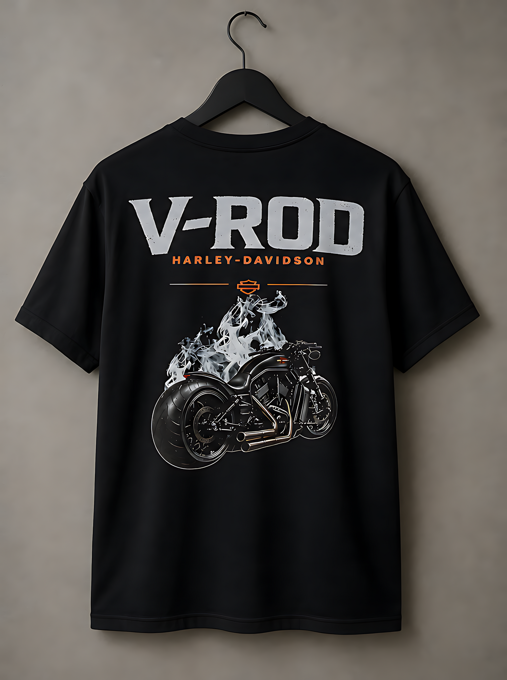 T-Shirt Moto V-Rod Noir | T-Shirt Motard Homme | Impression Avant & Dos XXL | SKL Motion