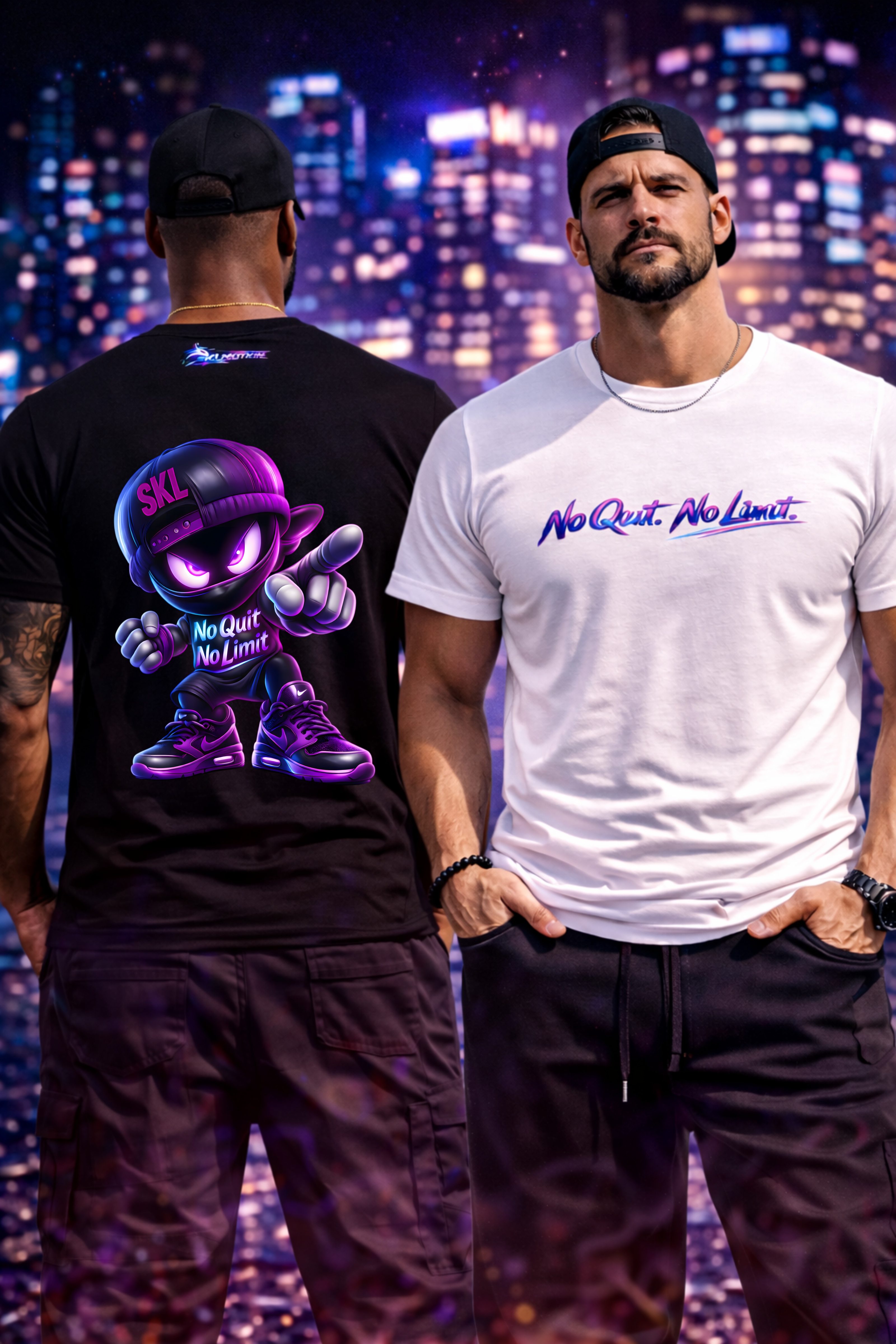 T-shirt Streetwear Ninja SKL – No Quit No Limit | Gildan Softstyle | Fitness Lifestyle | Unisexe