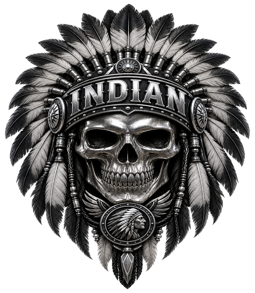 T-shirt Indian Scout Sixty noir unisexe – Motif moto biker recto dos | SKL Motion