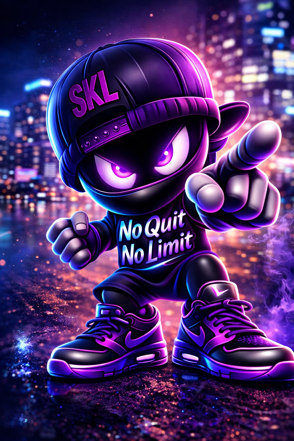 T-shirt Streetwear Ninja SKL – No Quit No Limit | Gildan Softstyle | Fitness Lifestyle | Unisexe