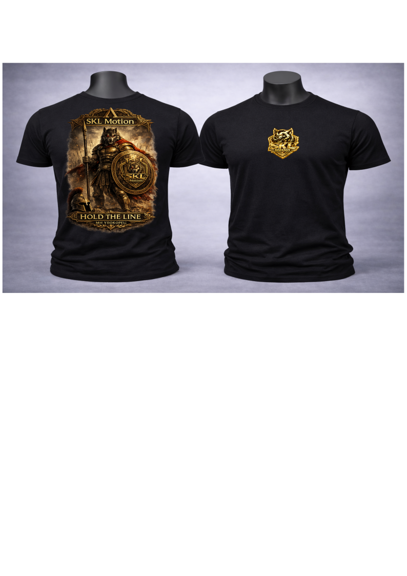 T-shirt Guerrier Spartiate – Force & Discipline – Collection Warrior SKL Motion – Homme / Femme