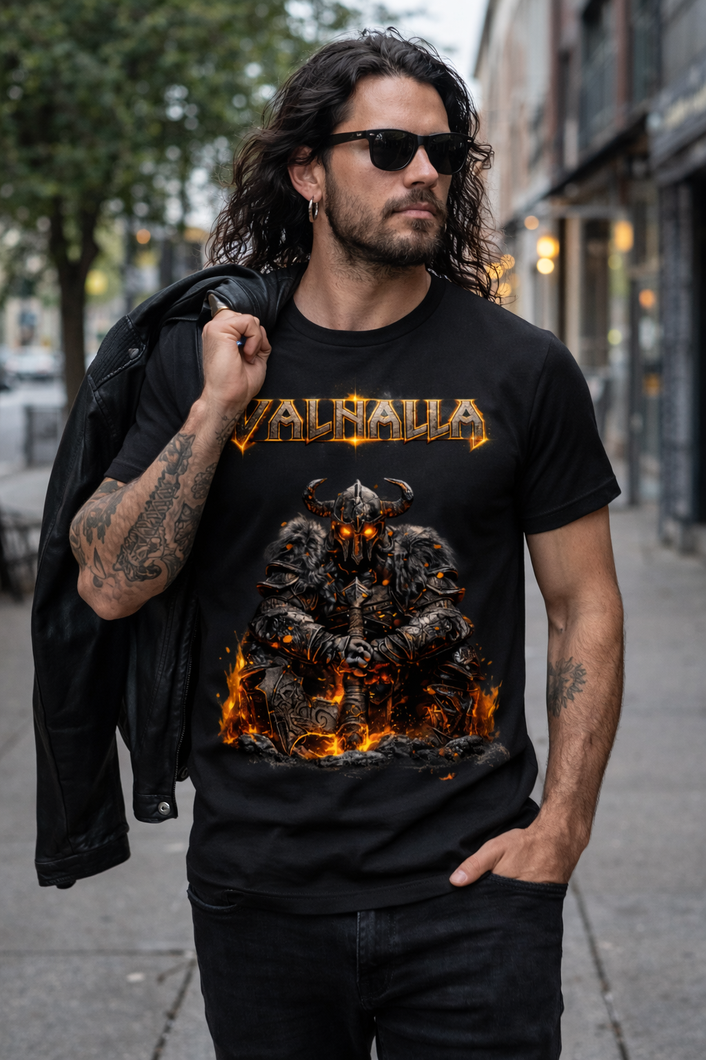 T-shirt Viking Valhalla  – SKL Motion – T-shirt Guerrier Nordique