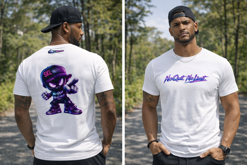 T-shirt Streetwear Ninja SKL – No Quit No Limit | Gildan Softstyle | Fitness Lifestyle | Unisexe