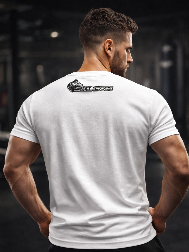 T-shirt Fitness Wolverine Musclé SKL Motion – No Quit No Limit – Tee-shirt Musculation Homme Coton Premium Gildan Softstyle