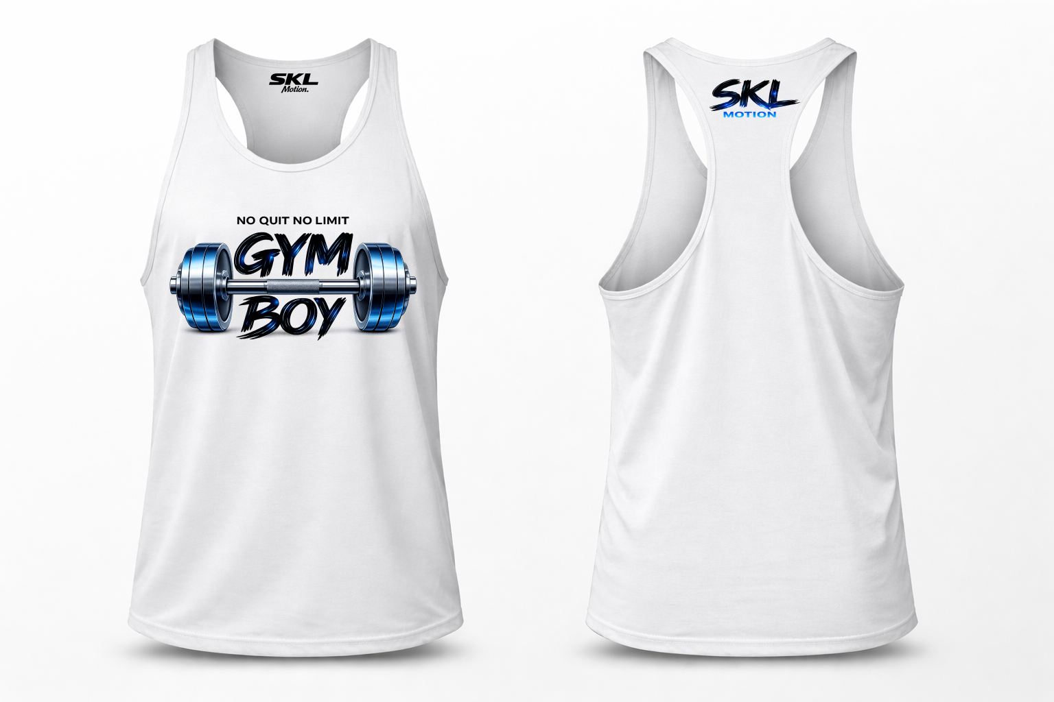 Stringer Homme Gym Boy SKL Motion – Débardeur Fitness Ultra Léger Échancré