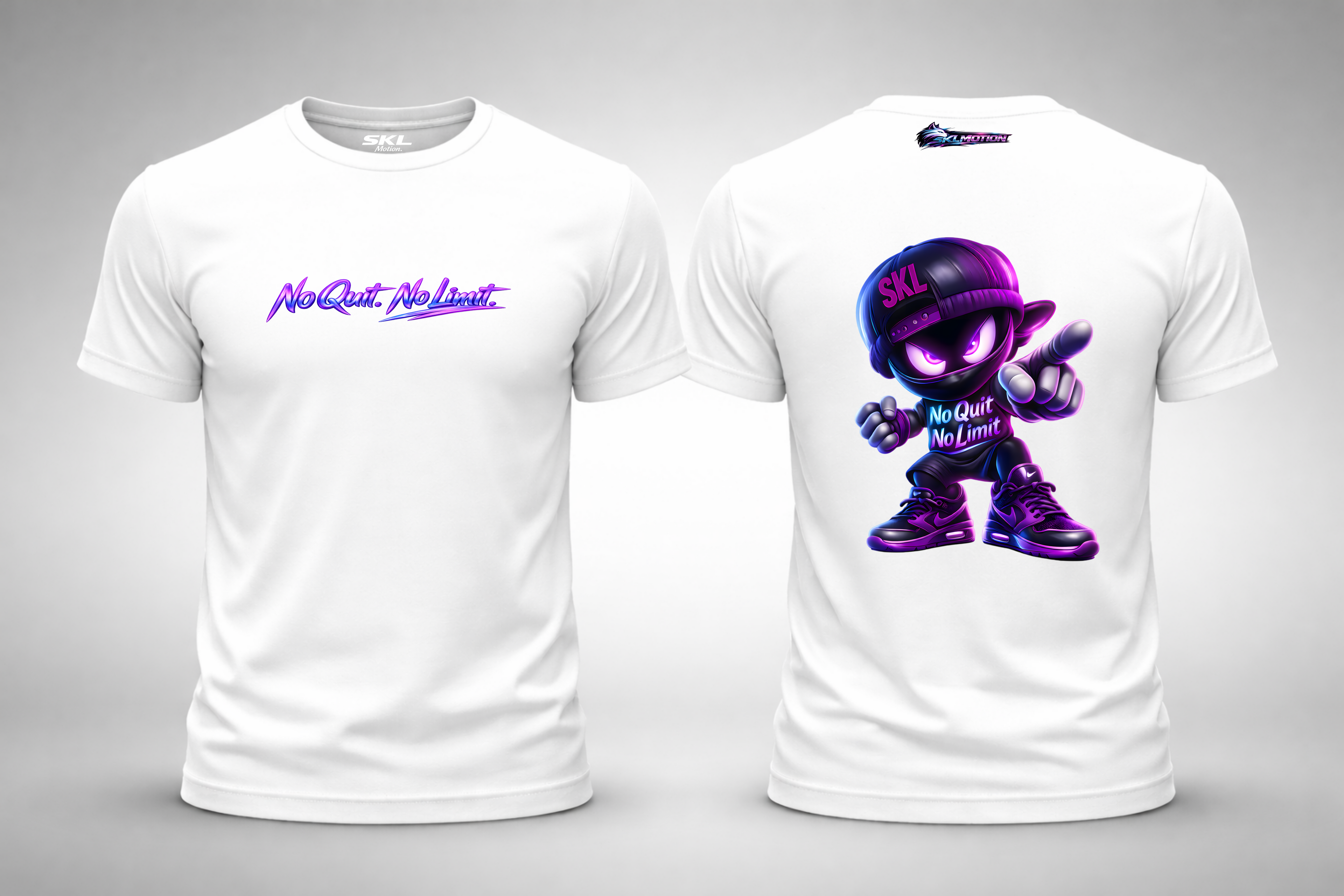 T-shirt Streetwear Ninja SKL – No Quit No Limit | Gildan Softstyle | Fitness Lifestyle | Unisexe