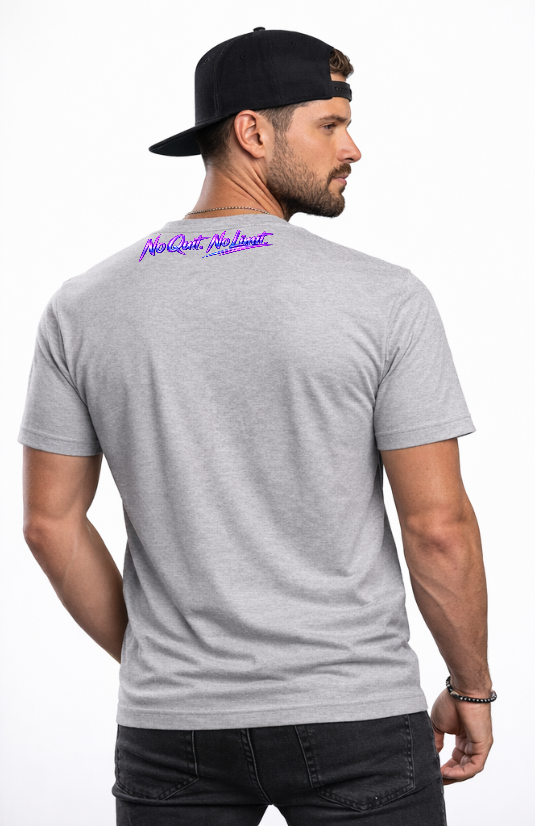 T-shirt Homme Streetwear Minimal – No Quit No Limit | Ninja SKL Motion