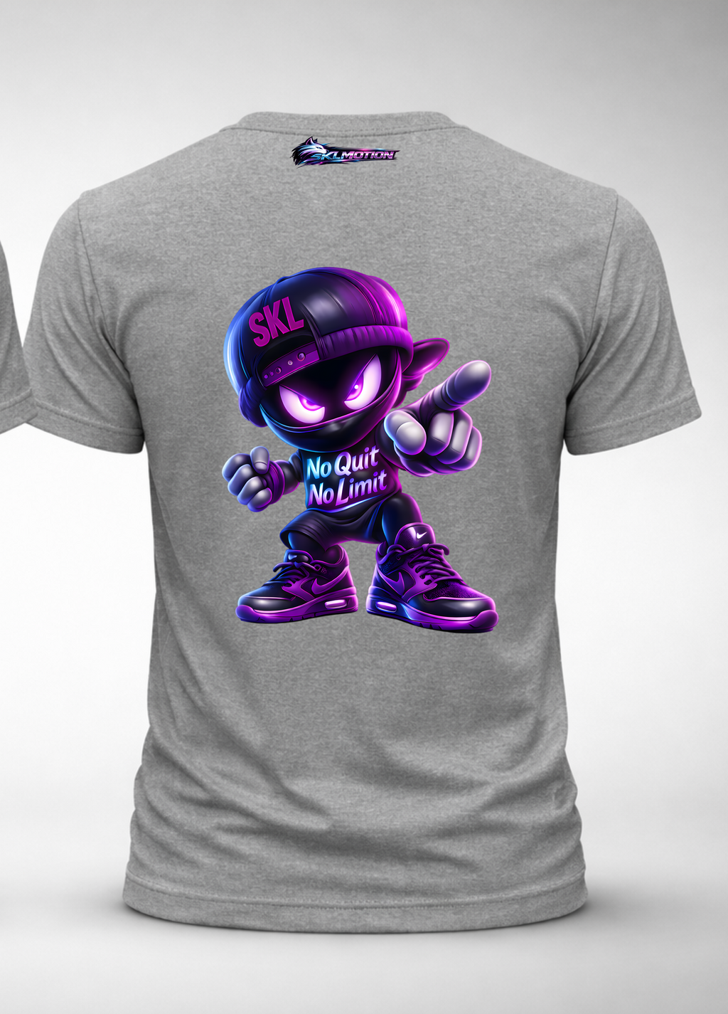 T-shirt Streetwear Ninja SKL – No Quit No Limit | Gildan Softstyle | Fitness Lifestyle | Unisexe