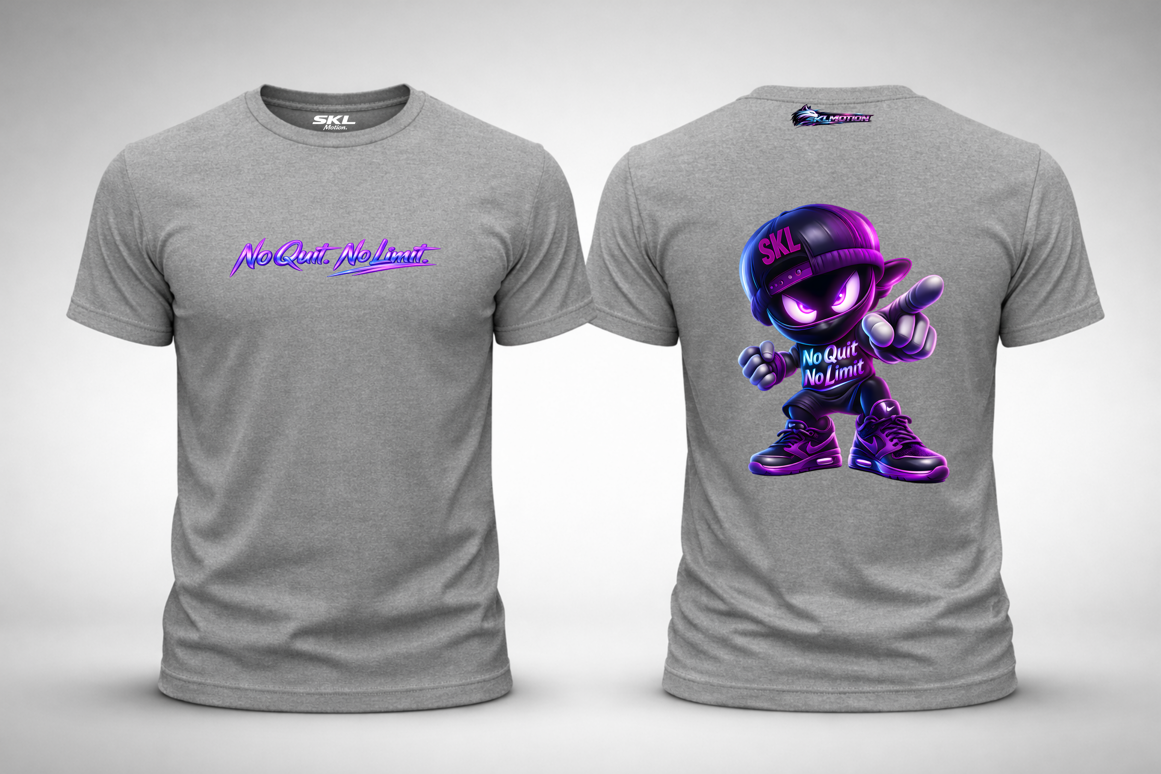 T-shirt Streetwear Ninja SKL – No Quit No Limit | Gildan Softstyle | Fitness Lifestyle | Unisexe