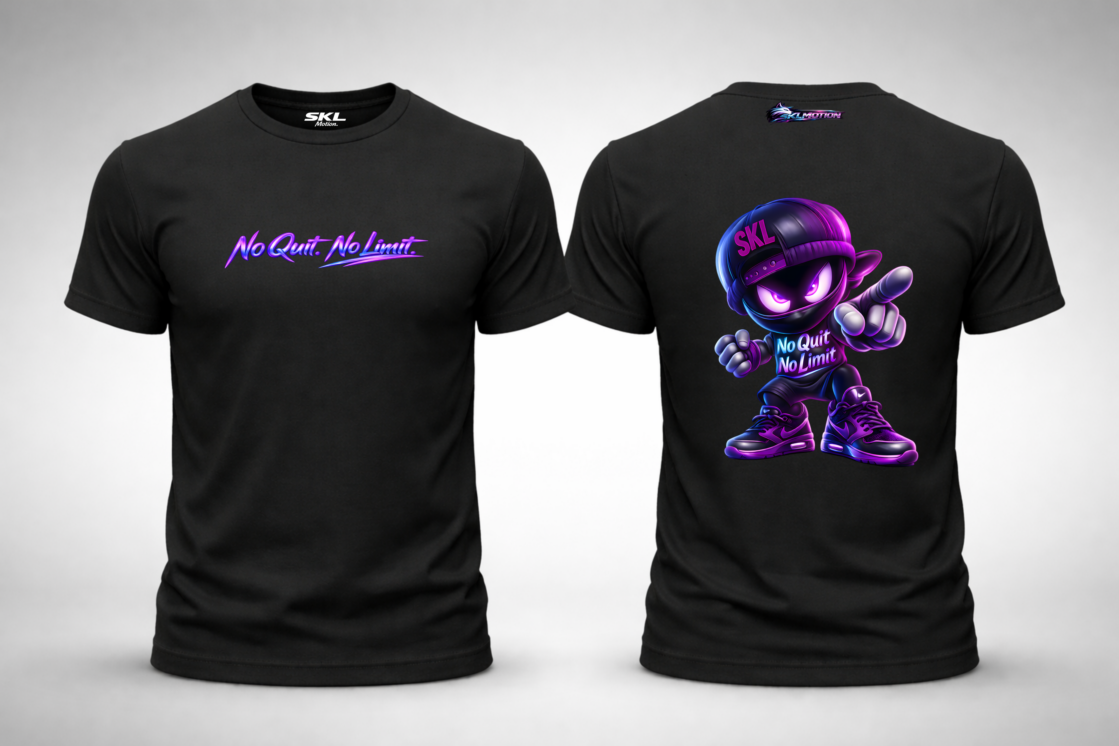 T-shirt Streetwear Ninja SKL – No Quit No Limit | Gildan Softstyle | Fitness Lifestyle | Unisexe