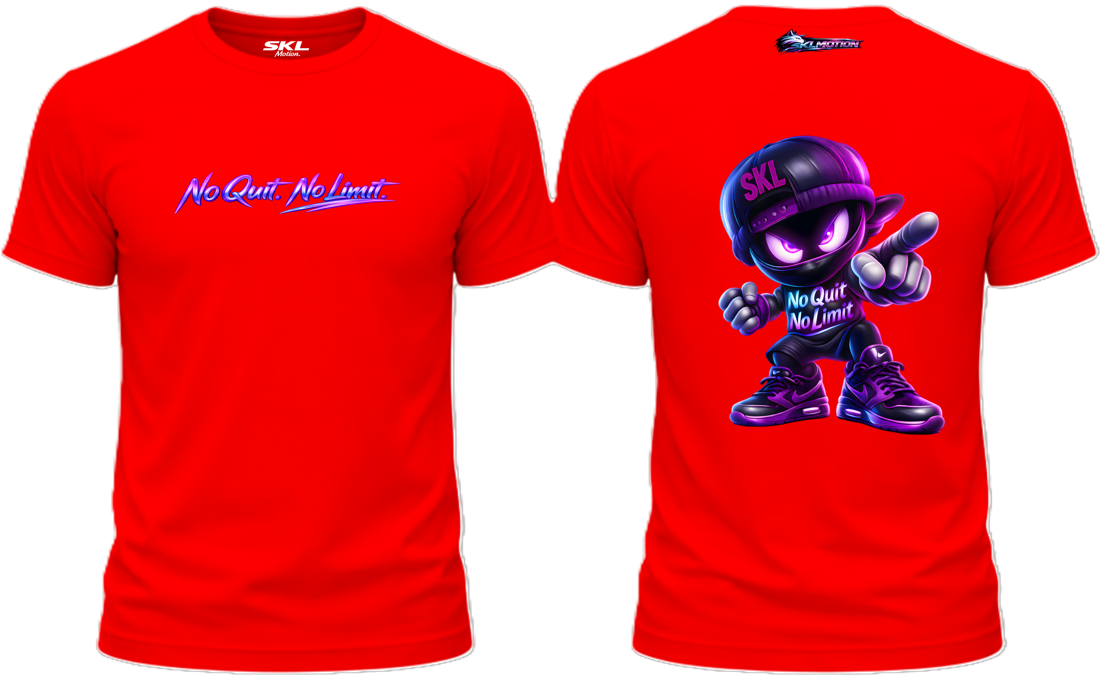 T-shirt Streetwear Ninja SKL – No Quit No Limit | Gildan Softstyle | Fitness Lifestyle | Unisexe