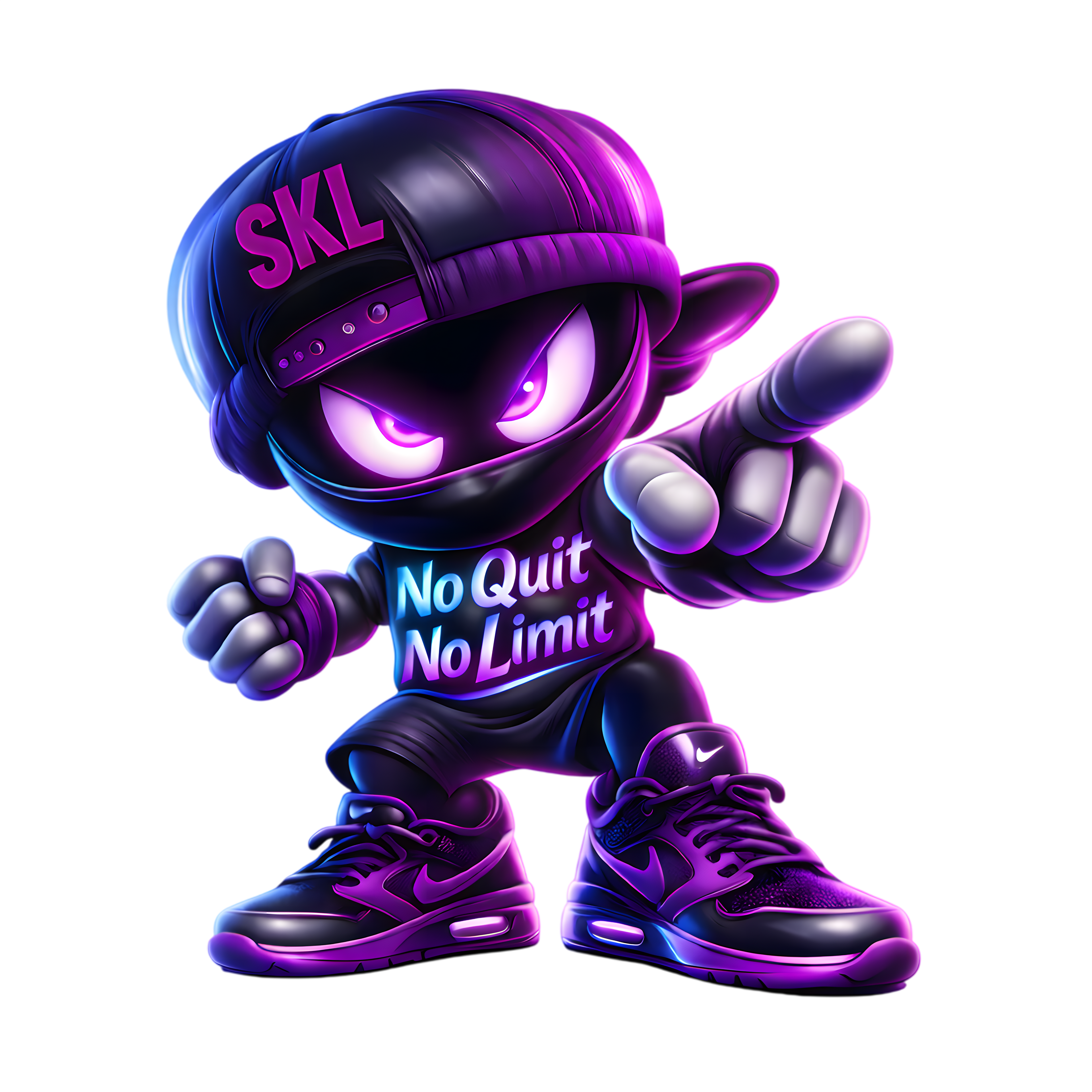 T-shirt Streetwear Ninja SKL – No Quit No Limit | Gildan Softstyle | Fitness Lifestyle | Unisexe