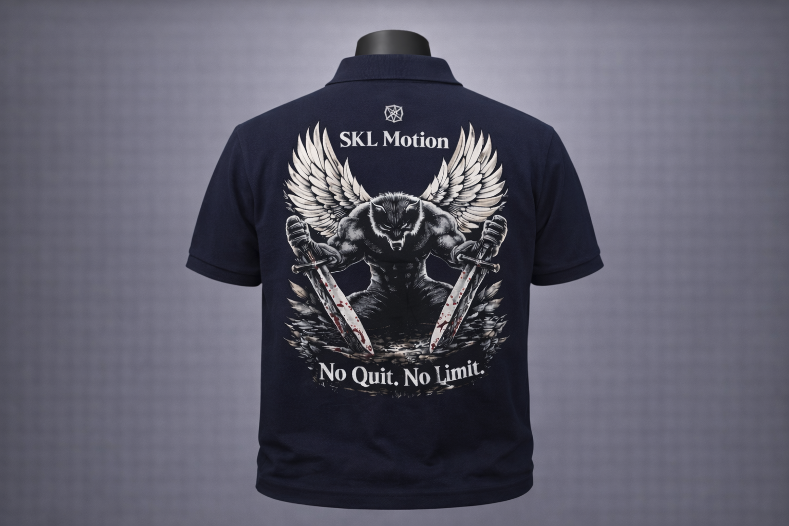 T-shirt Warrior Ailé - Collection Warrior- “No Quit No Limit” – Homme / Femme – Coton Doux – SKL Motion