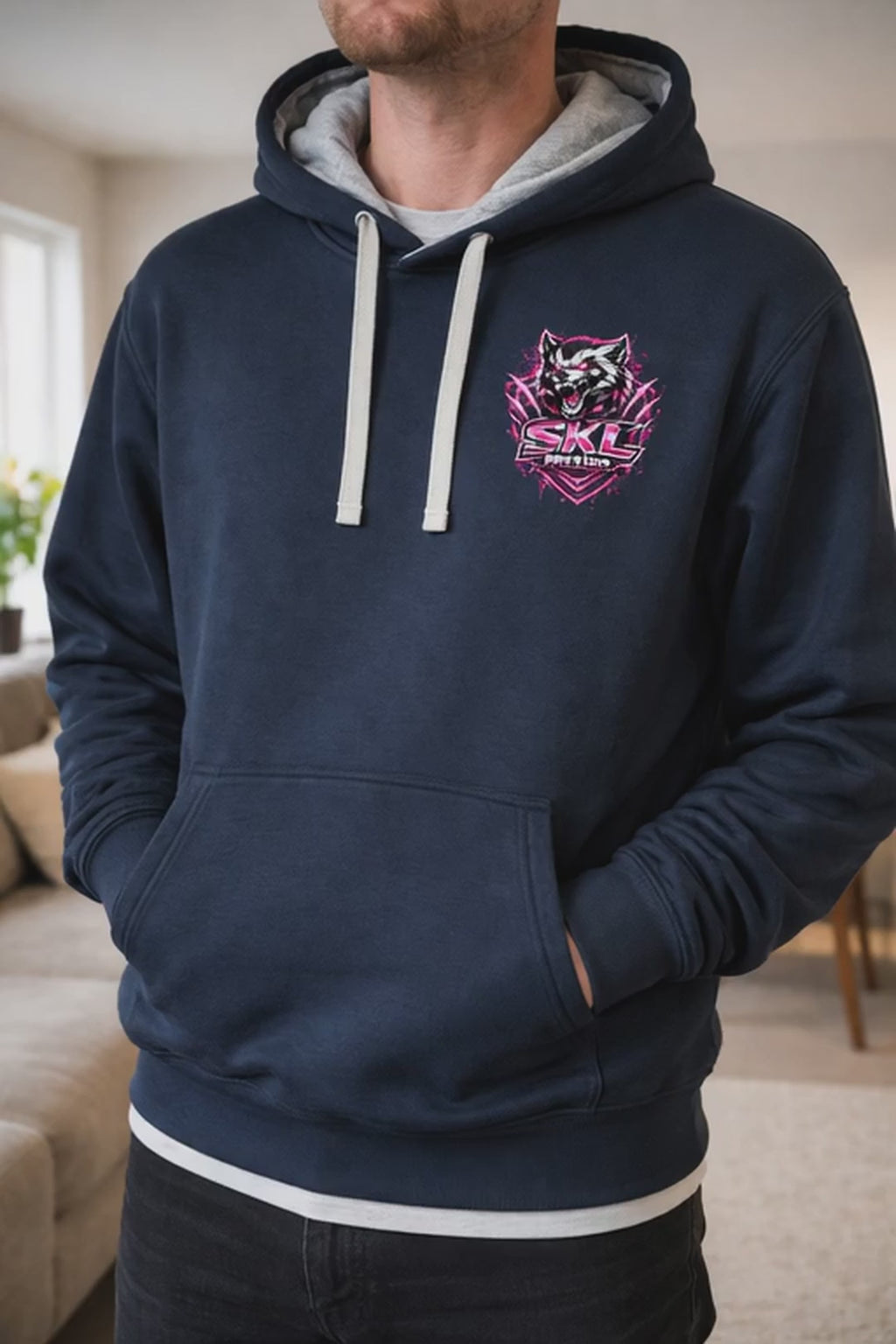 Sweat à capuche SKL Motion No Quit No Limit – Hoodie unisexe Streetwear Wolverine Fuchsia
