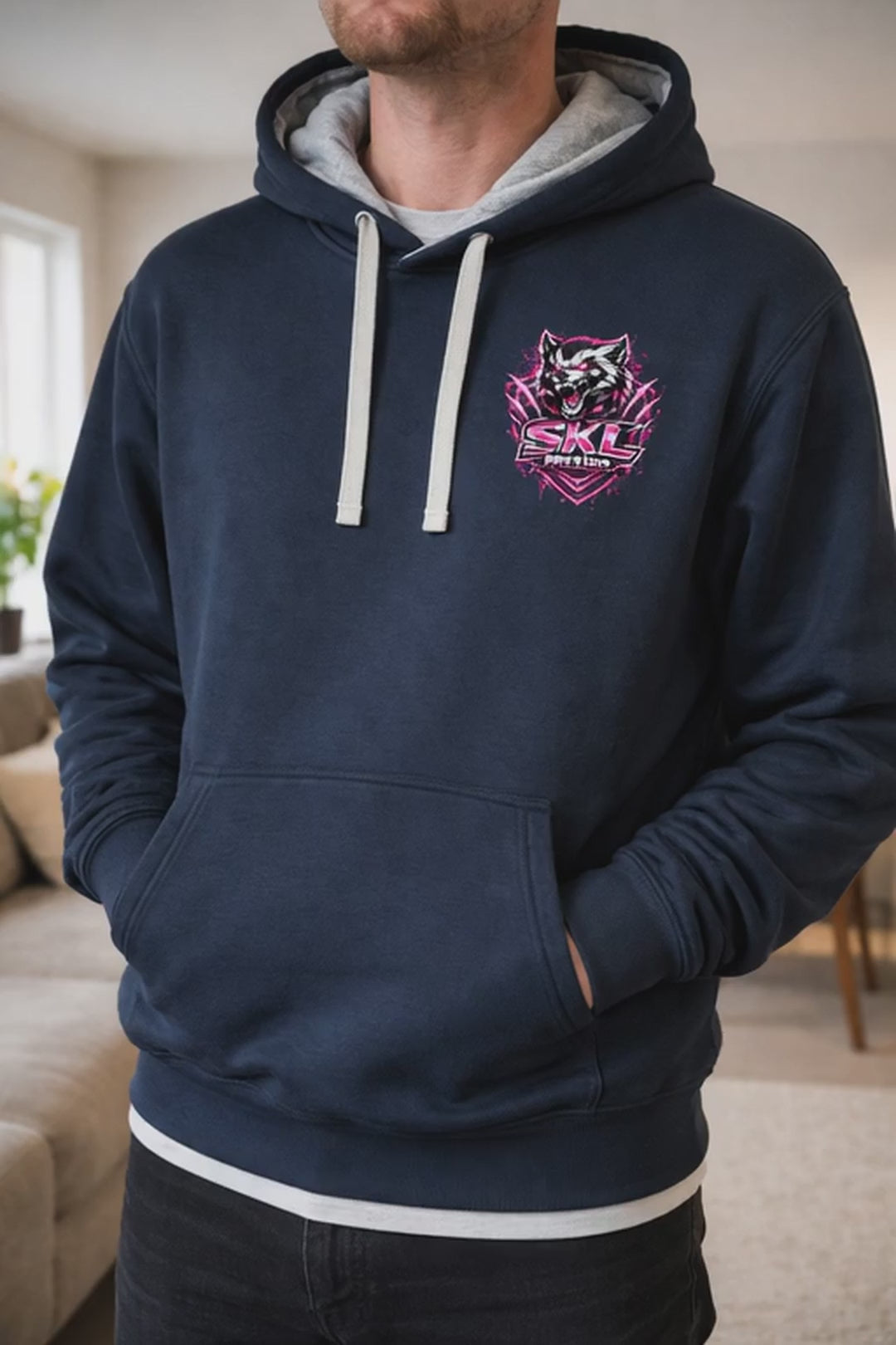 Sweat à capuche SKL Motion No Quit No Limit – Hoodie unisexe Streetwear Wolverine Fuchsia