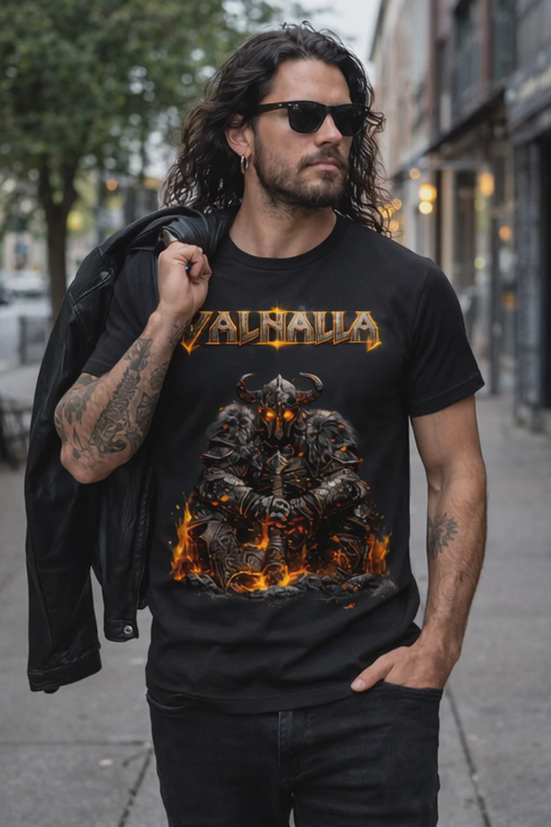 T-shirt Viking Valhalla  – SKL Motion – T-shirt Guerrier Nordique