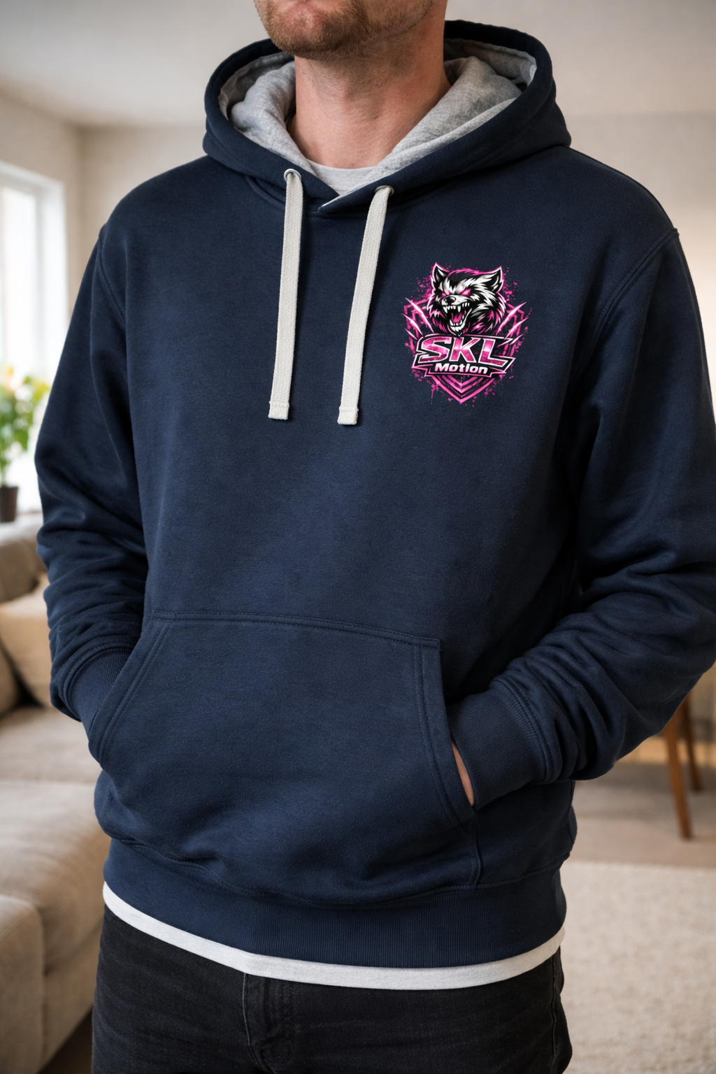 Sweat à capuche SKL Motion No Quit No Limit – Hoodie unisexe Streetwear Wolverine Fuchsia
