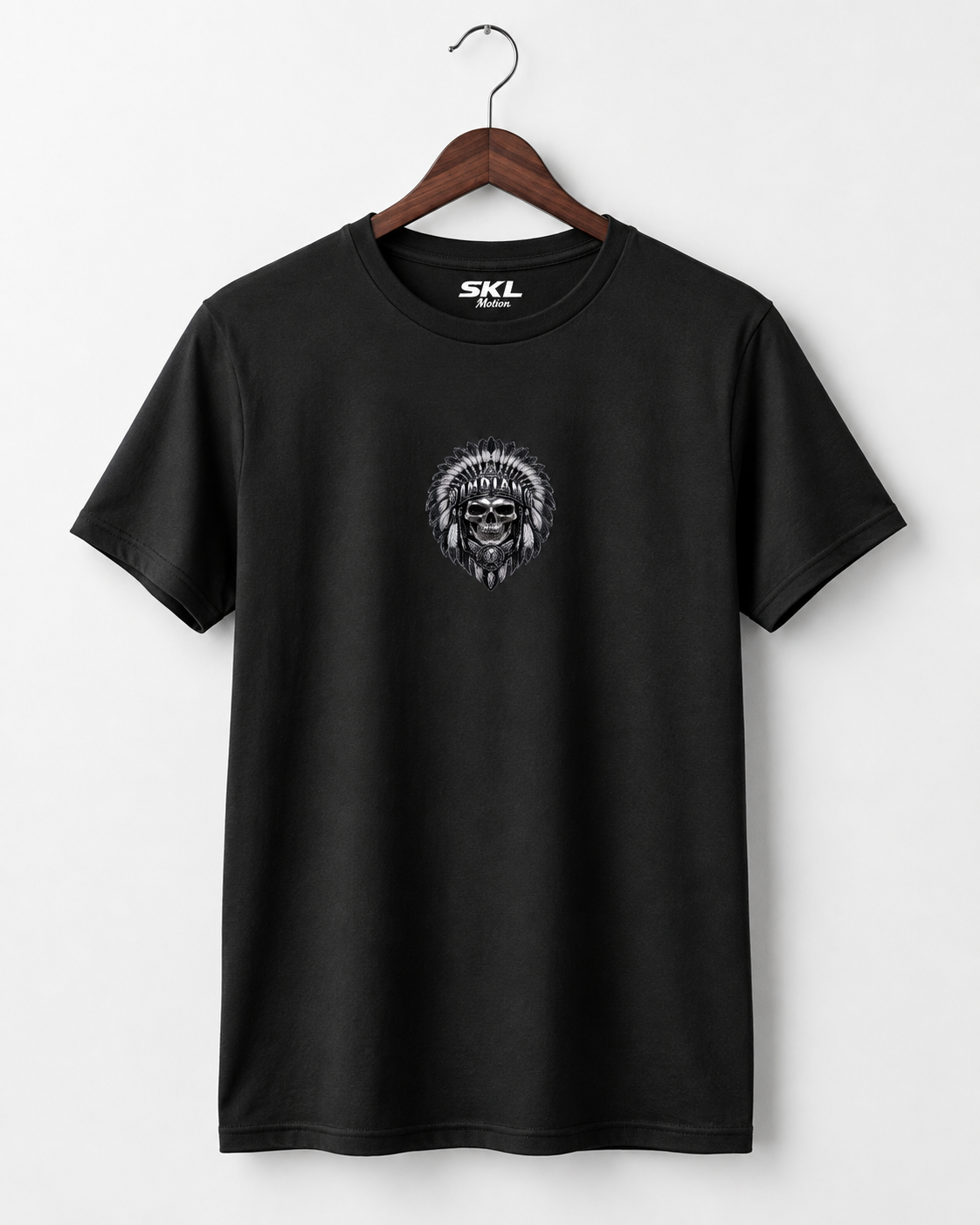 T-shirt Indian Chieftain noir – Gildan Softstyle – Biker Moto