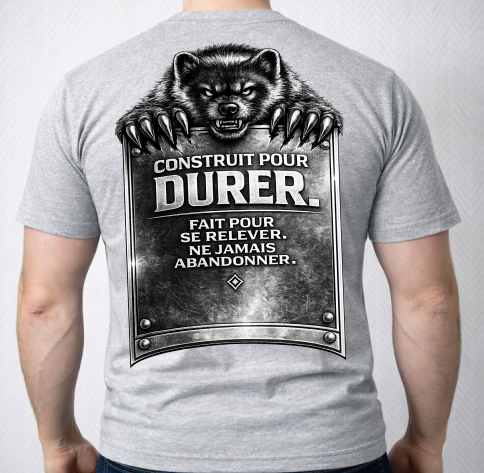 T-Shirt Motivation NO QUIT NO LIMIT – Fitness Gym Streetwear | SKL Motion