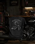 T-shirt Indian Scout Sixty noir unisexe – Motif moto biker recto dos | SKL Motion