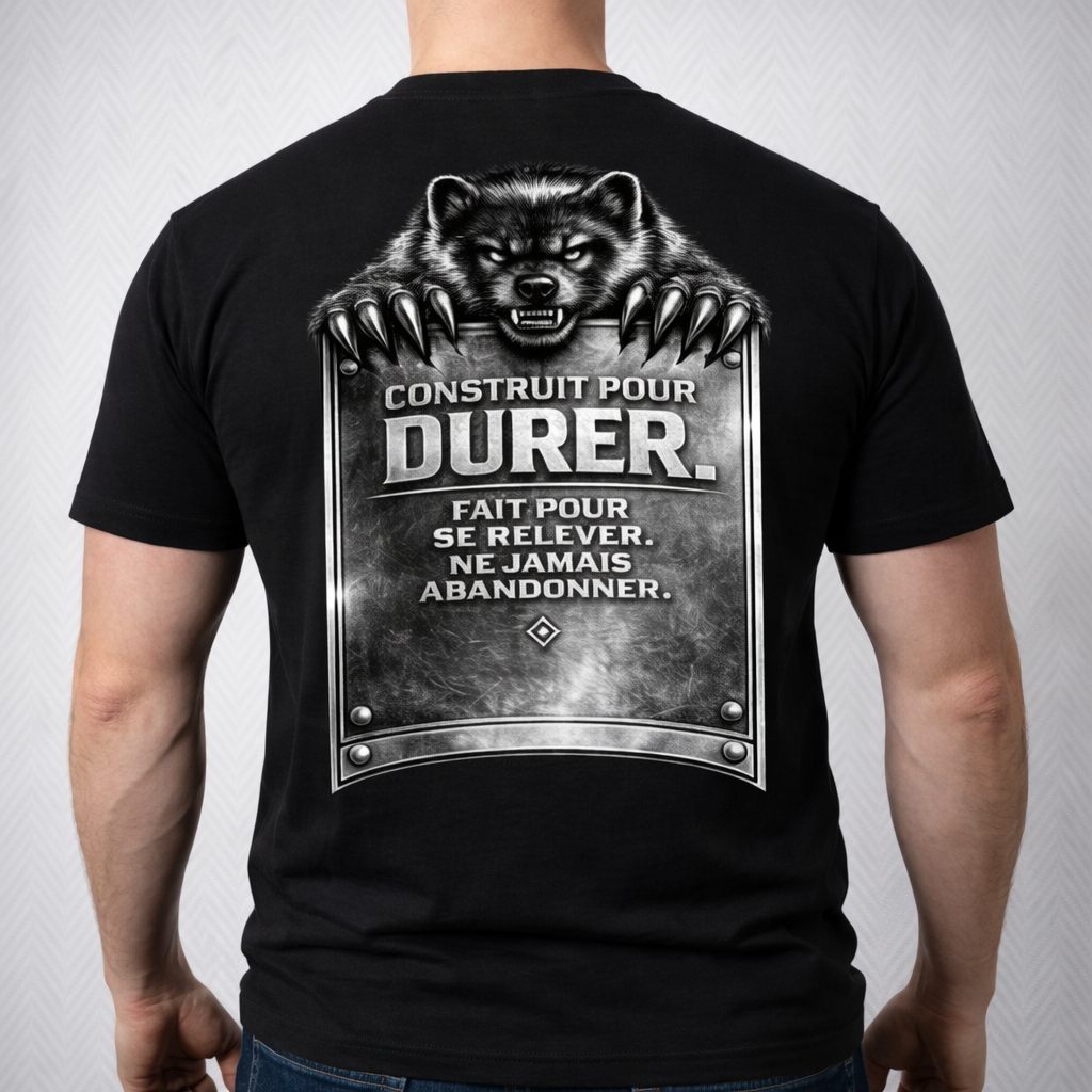 T-Shirt Motivation NO QUIT NO LIMIT – Fitness Gym Streetwear | SKL Motion