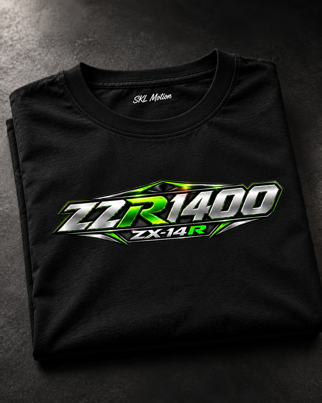 T-shirt Kawasaki ZZR1400 — plié