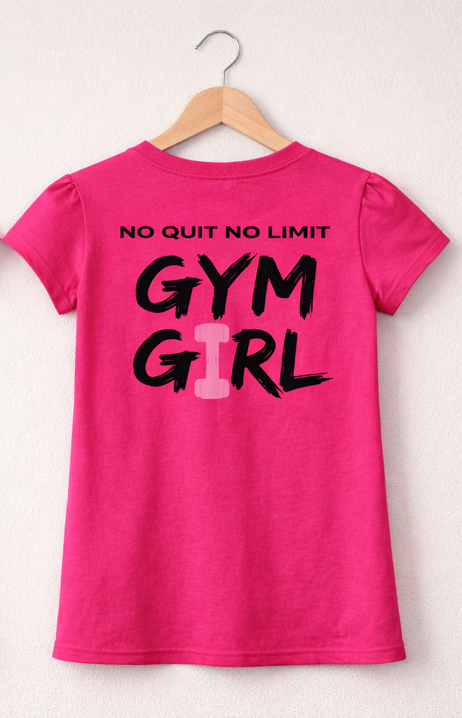T-shirt Femme Fitness Gym Girl Rose | Motivation Sport SKL Motion | Fruit of the Loom