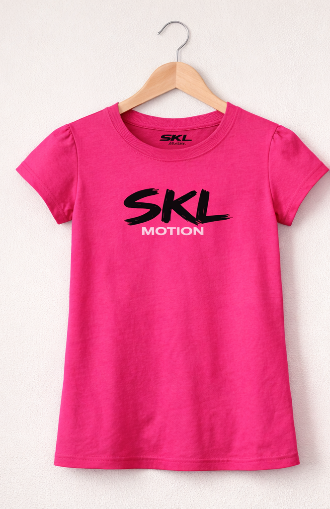 T-shirt Femme Fitness Gym Girl Rose | Motivation Sport SKL Motion | Fruit of the Loom