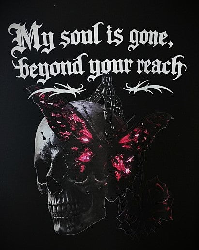 T-Shirt Streetwear Dark SKL Motion – My Soul Is Gone | Gildan Softstyle Unisexe