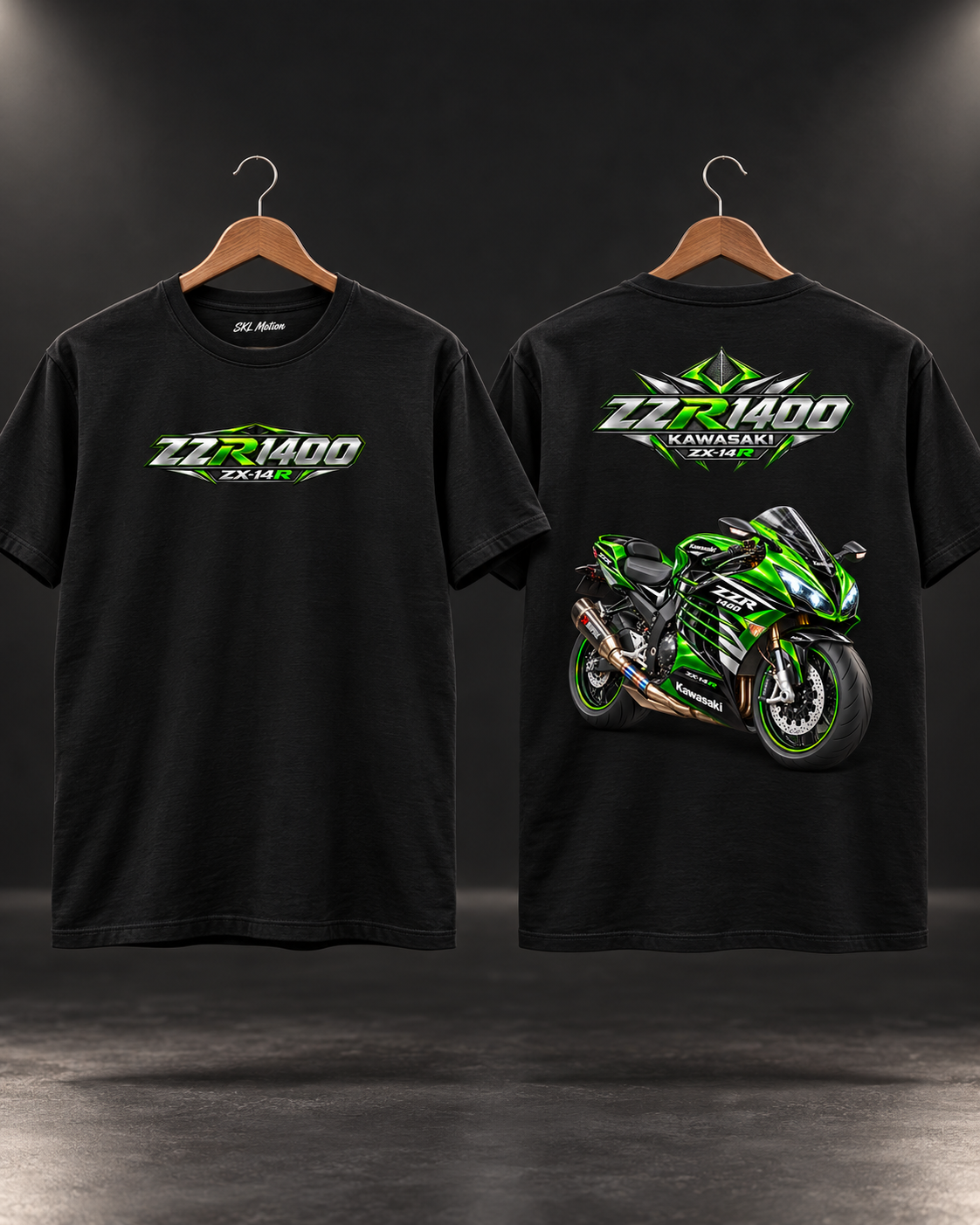 T-shirt Kawasaki ZZR1400 — sur cintre